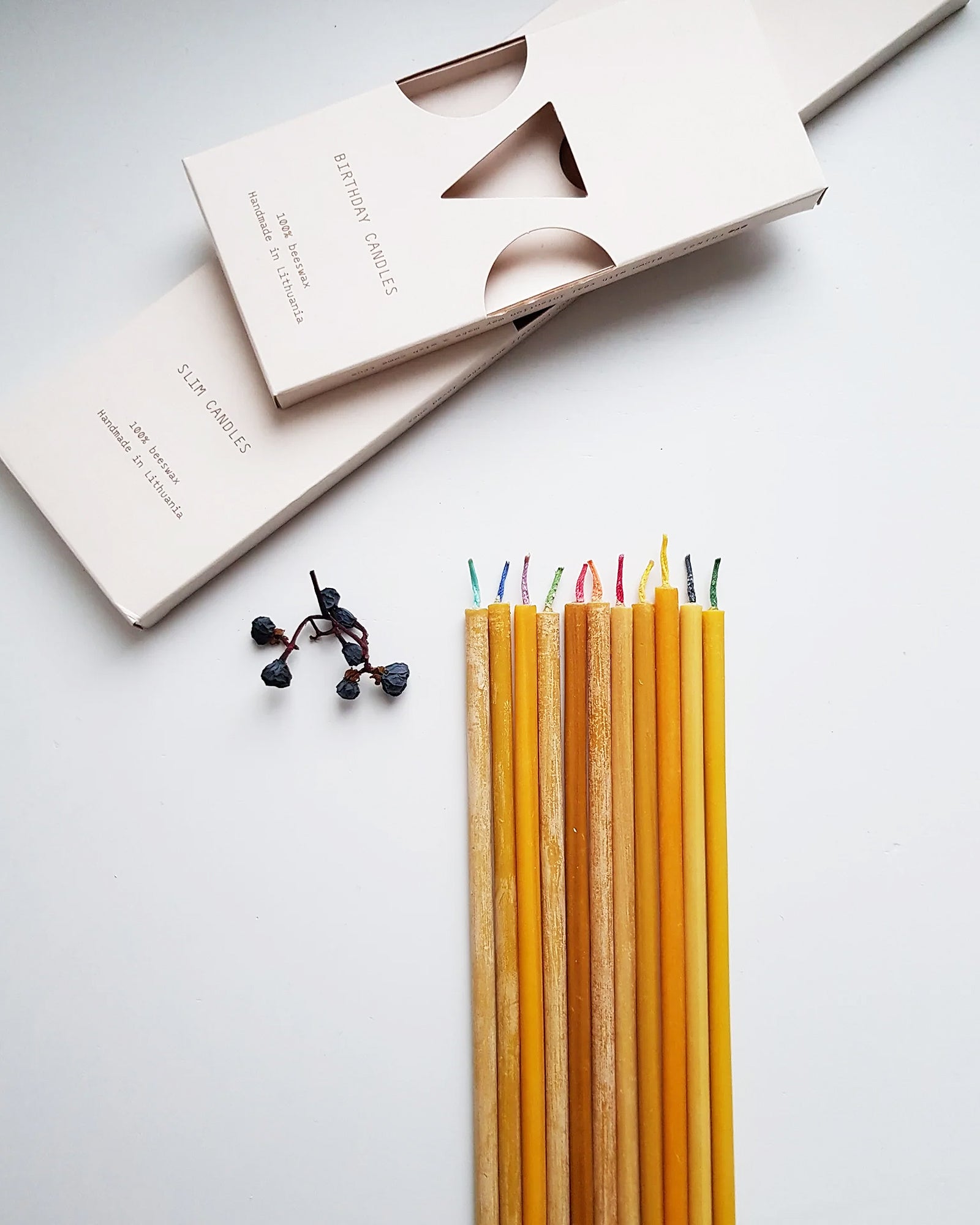Beeswax Slim Candles