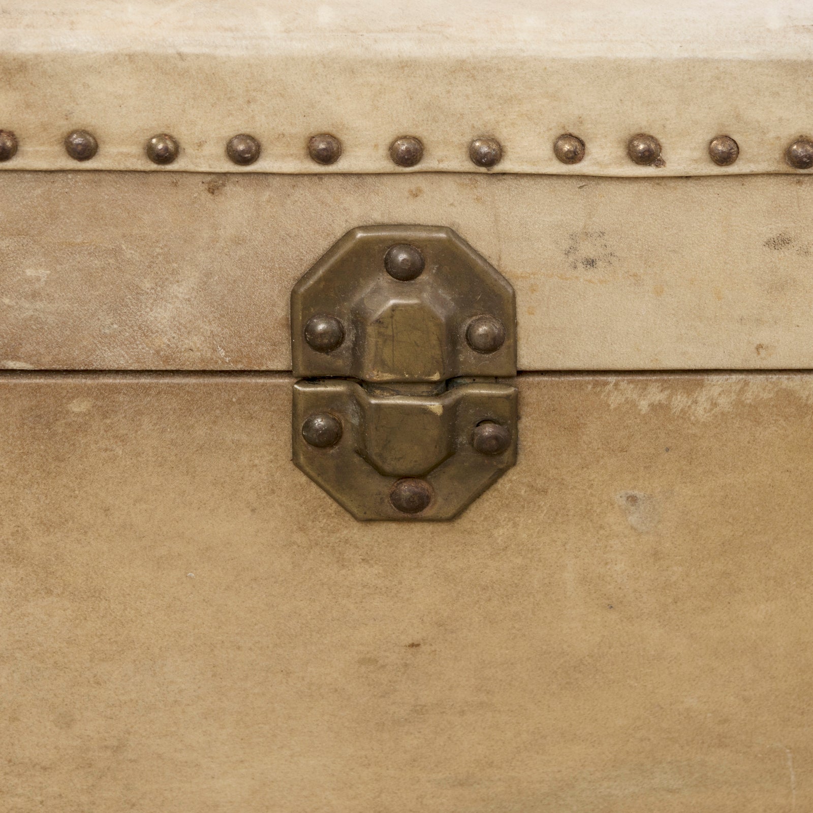 Vintage Collection of Vellum White Leather Suitcases