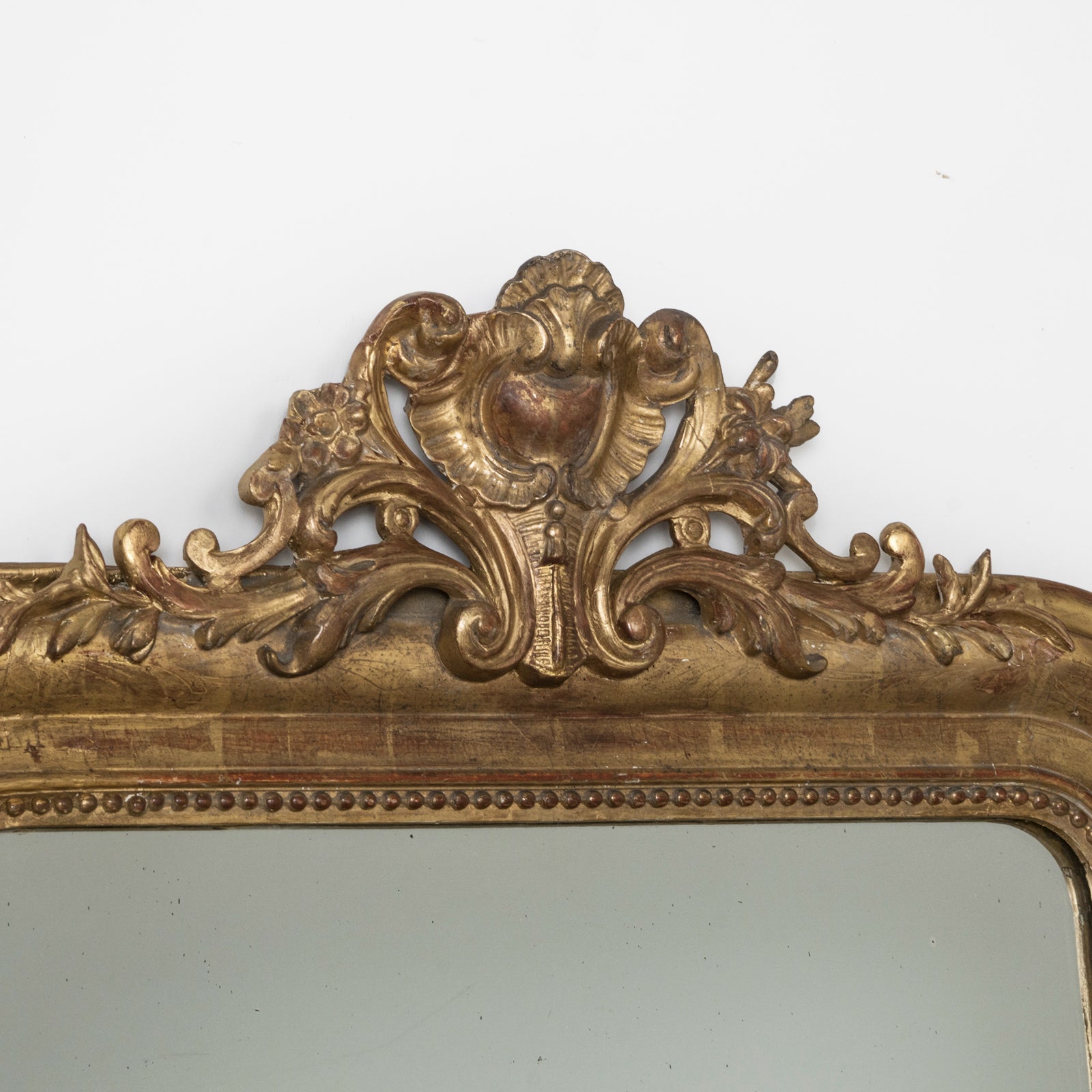 19th C Louis Philippe Mirror with Small Heart Crest