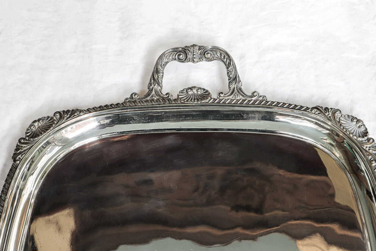 Large Silver Tray by Hawksworth Eyre & Co. Ltd London