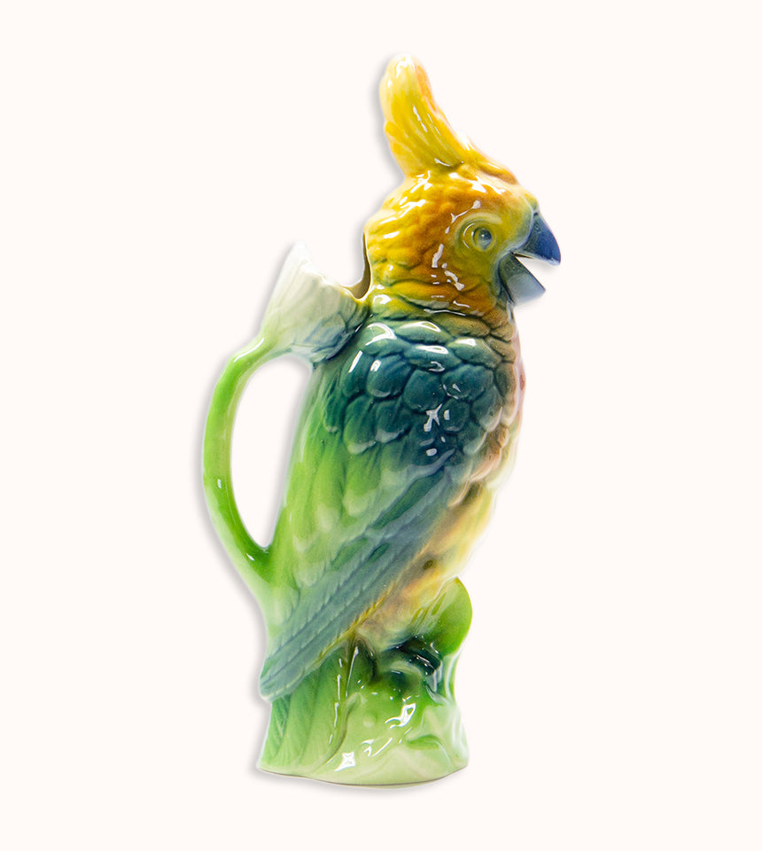 Antique Clément Cockatoo Pitcher Wildschut Antiques