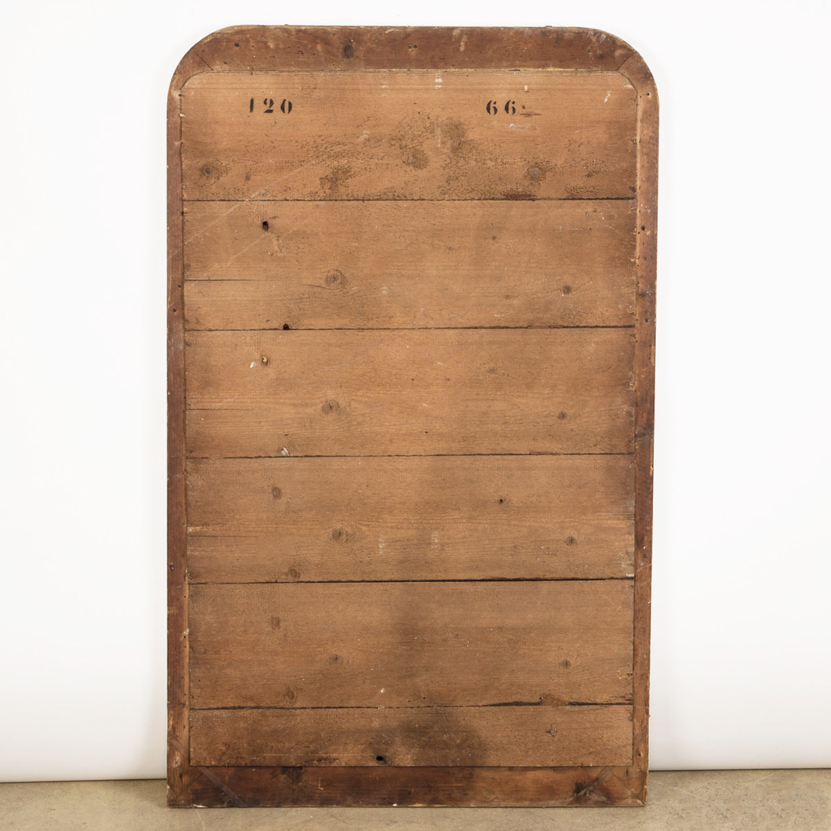 19th C Louis Philippe Mirror with etched XXX-Pattern