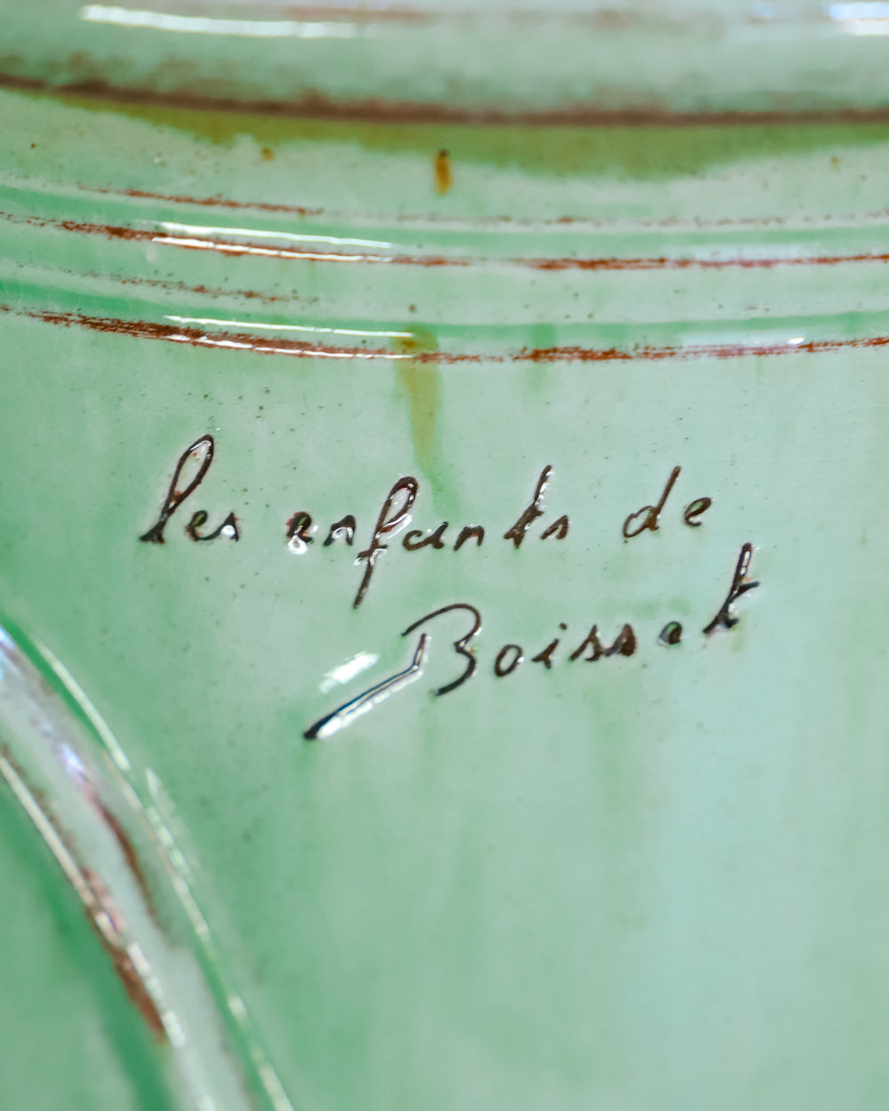 Ceramic Anduze Jar or Pot in Jade Green