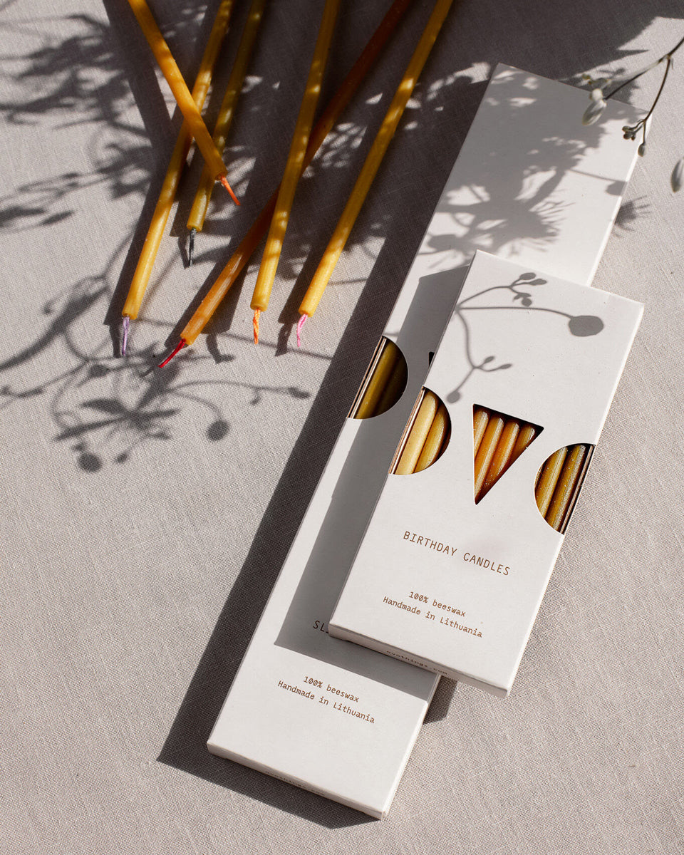 Beeswax Slim Candles