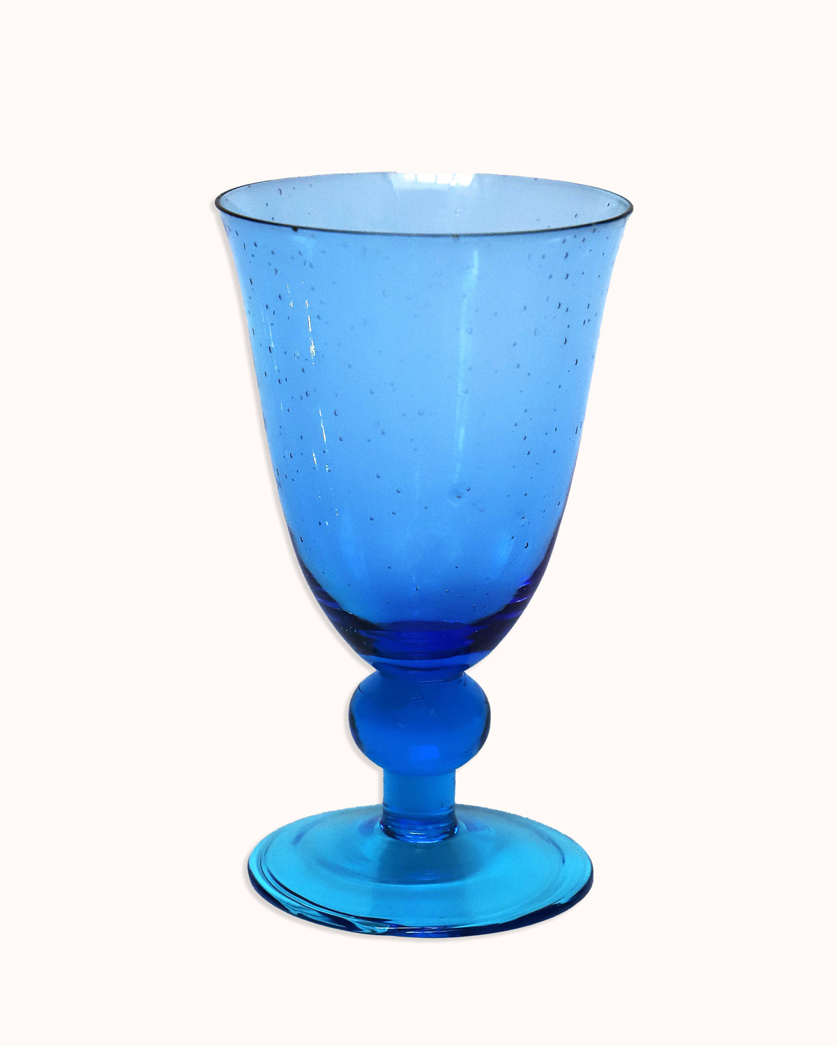 Vintage Set of Blue Biot Style Water or Wine Glasses