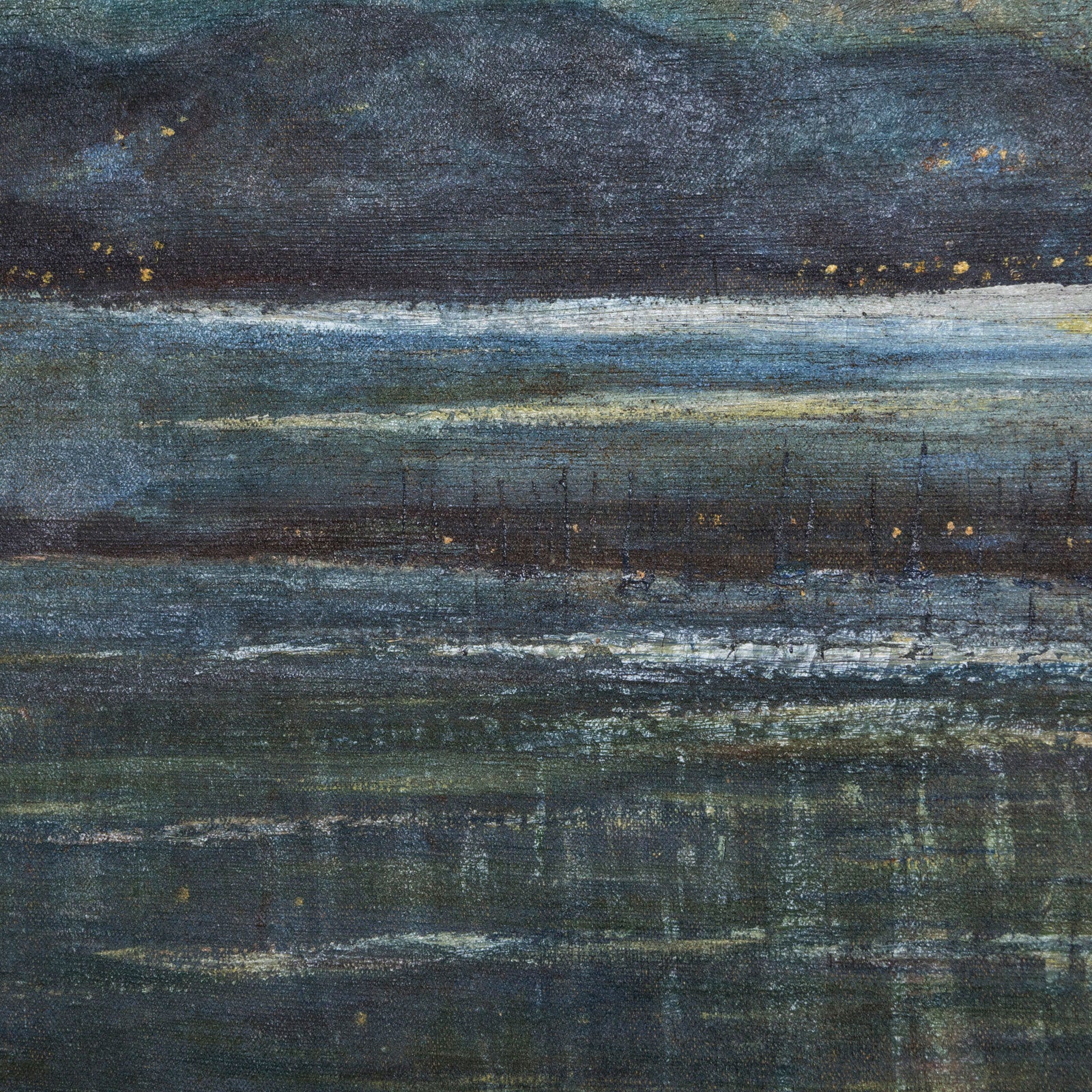 Vintage Oil Painting "Cannes" Boulevard
