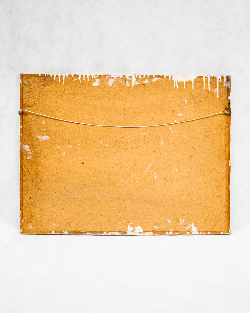 Vibrant Vintage Mid-Century Abstract Composition