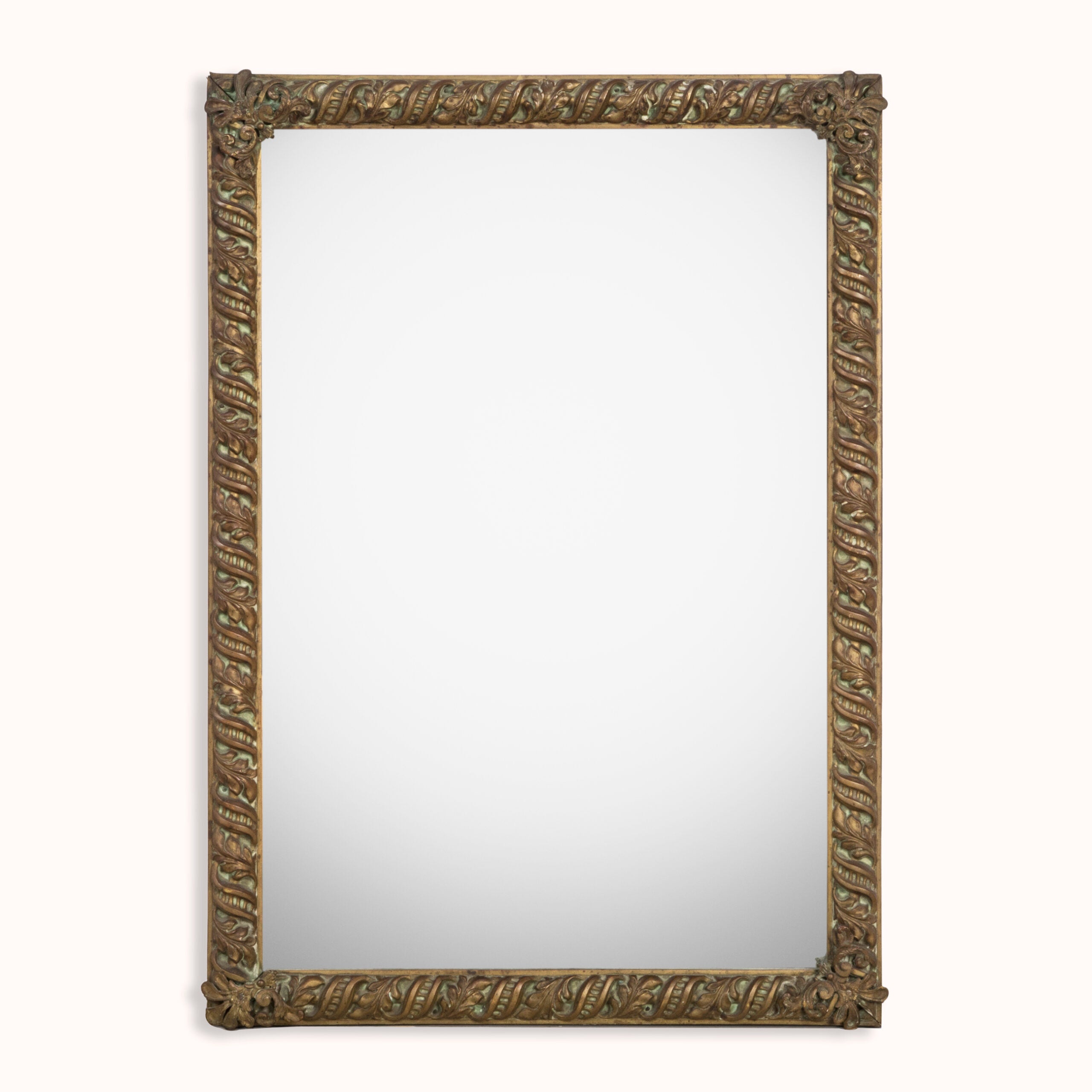 Copper Arts & Crafts Style Rectangular Mirror