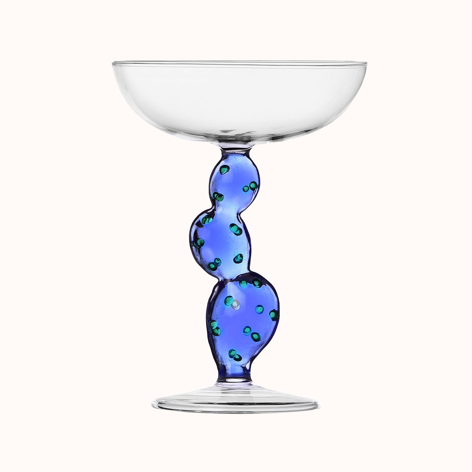 Blue Cactus Champagne Coupe by Ichendorf Milano
