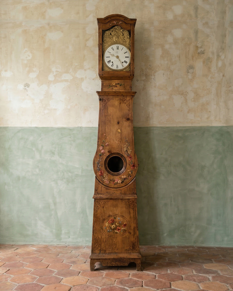 19th C Tall Case or Comtoise Clock
