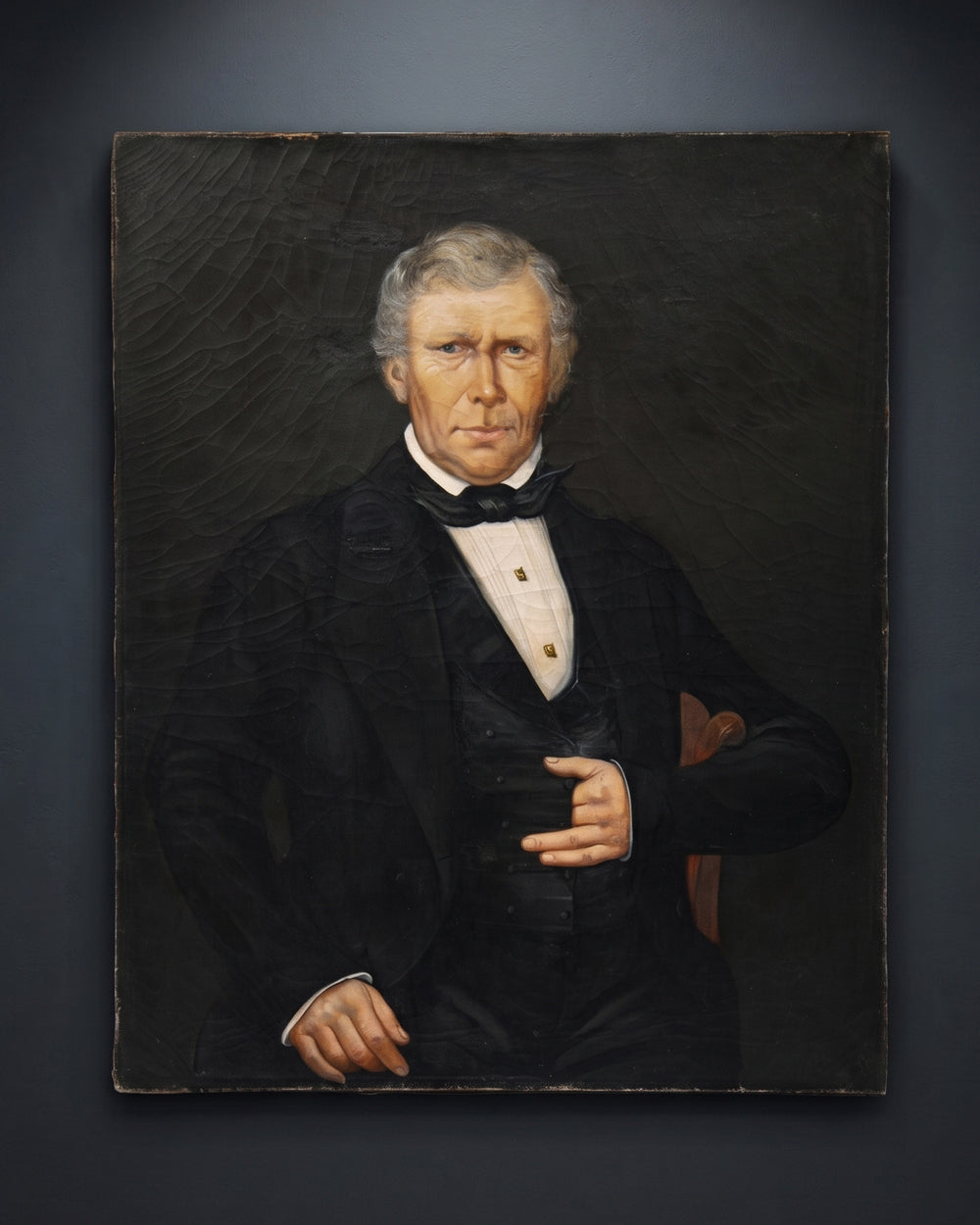 19th-Century Portrait of a Dashing Gentleman in Black