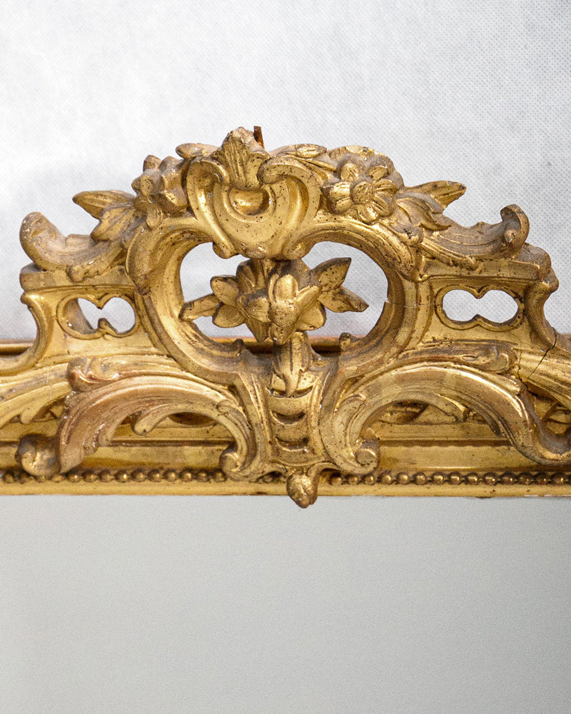 19th C Louis Philippe Mirror with Faux Ribbon Frame