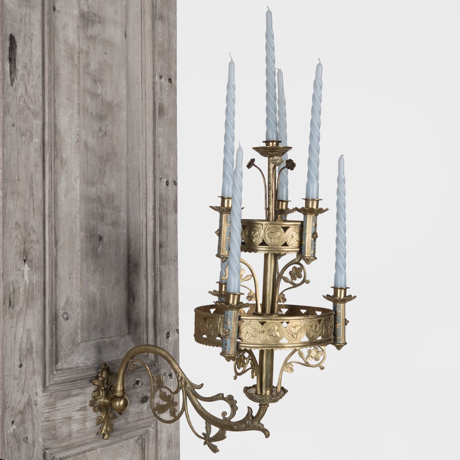 19th C Gothic Style Candle Sconces