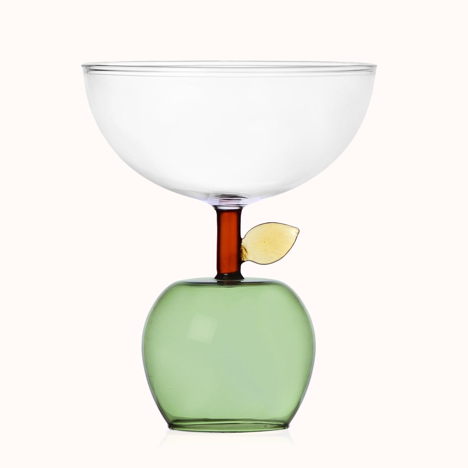 Green Apple Shaped Glass Cup or Bowl