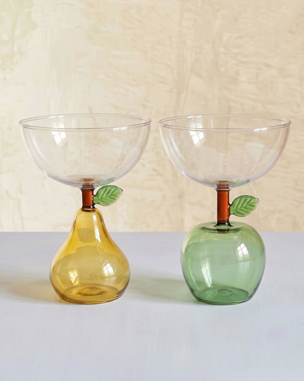 Green Apple Shaped Glass Cup or Bowl