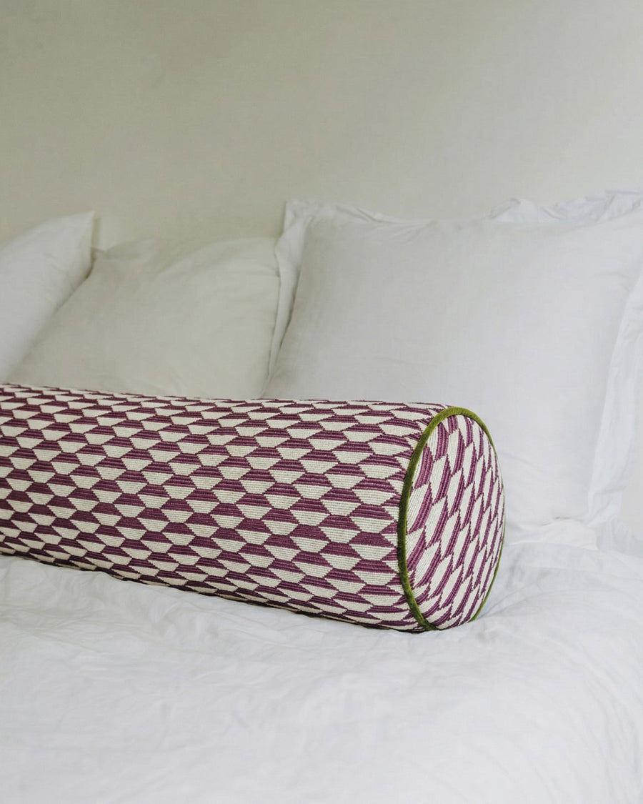 Hand Made Nobilis Large Geometric Bolster Pillow