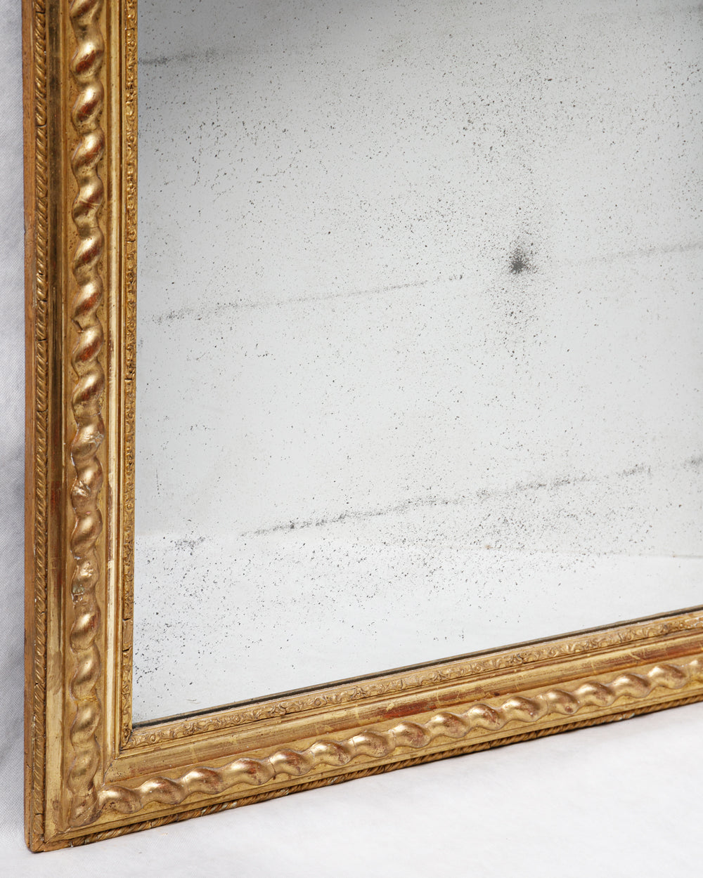 Louis Philippe Mirror with Geometric Scalloped Frame