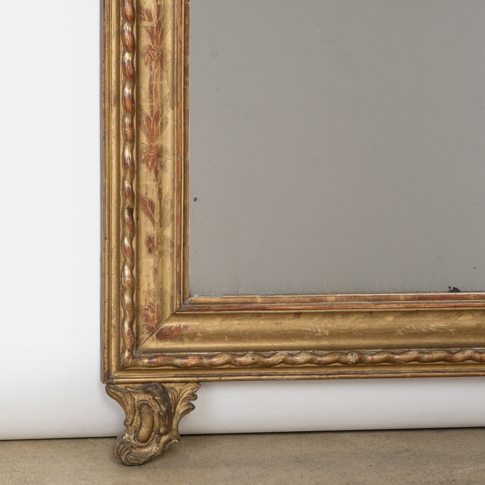 Louis Philippe Mirror with gilded legs