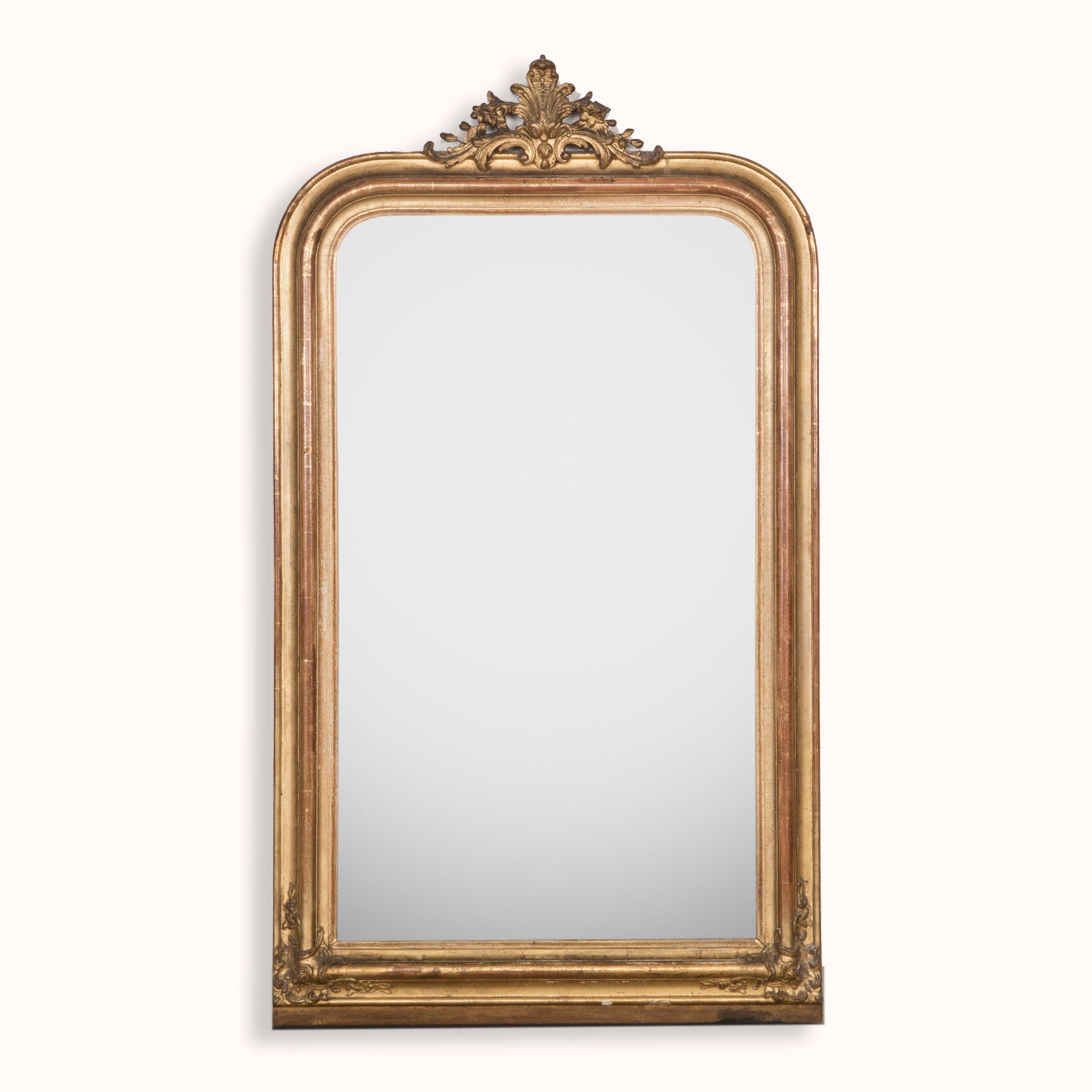 19th C Louis Philippe Mirror with Small Crest