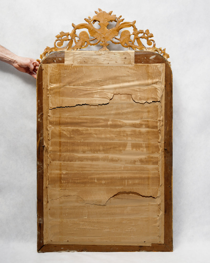 Back cladding of an antique French mirror