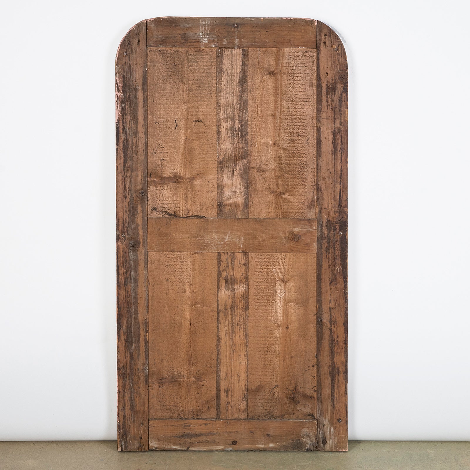 Wooden backside of an antique French Louis Philippe mirror