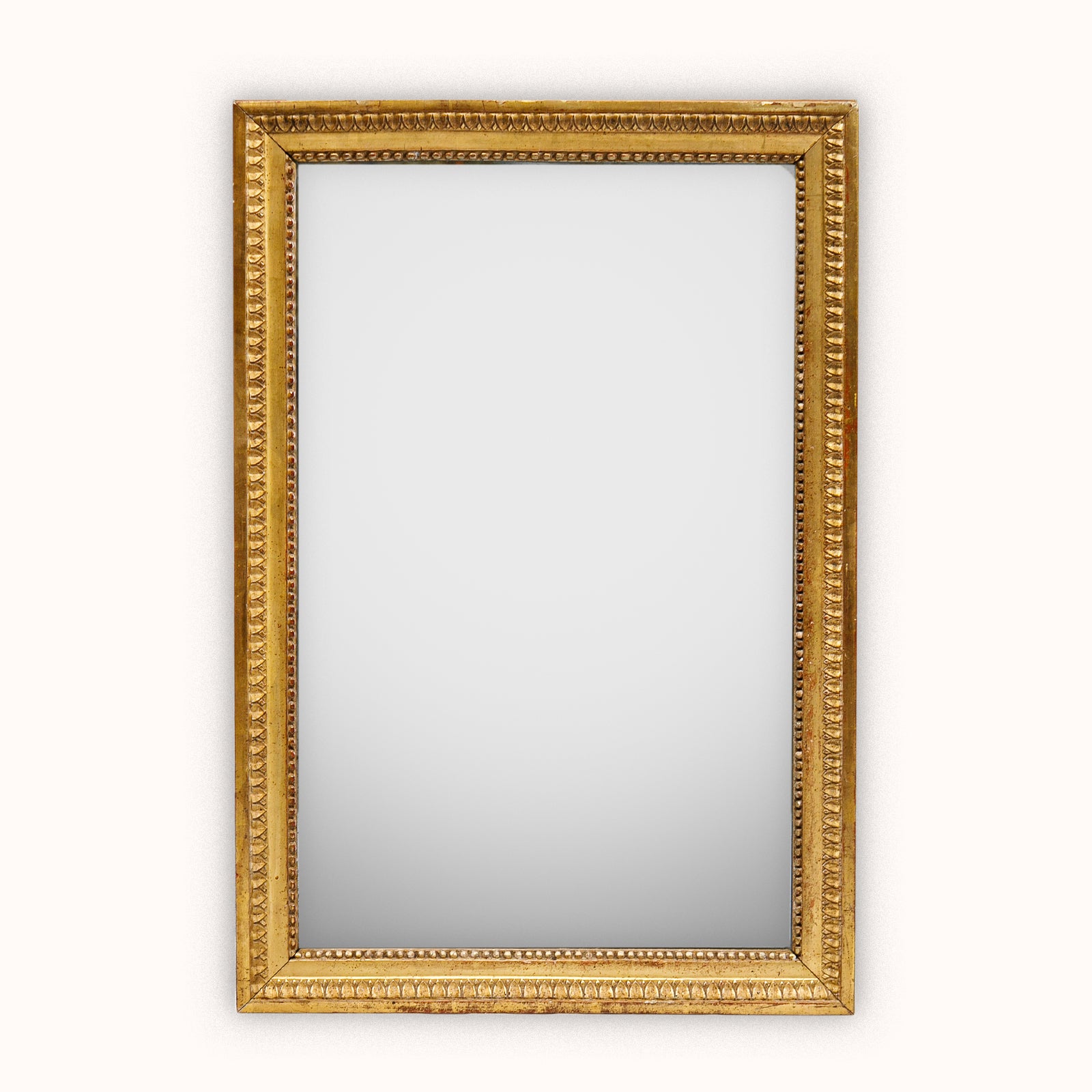 Louis XVI Style Rectangular Mirror with Foxed Glass