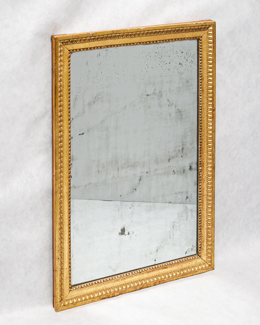 Louis XVI Style Rectangular Mirror with Foxed Glass