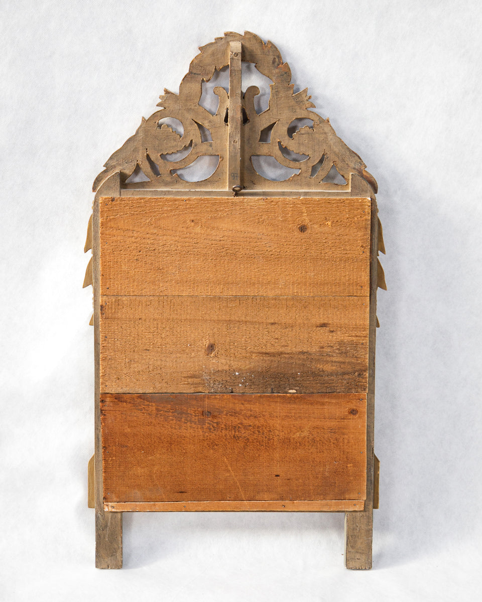 18th C French Louis XVI Harp Mirror