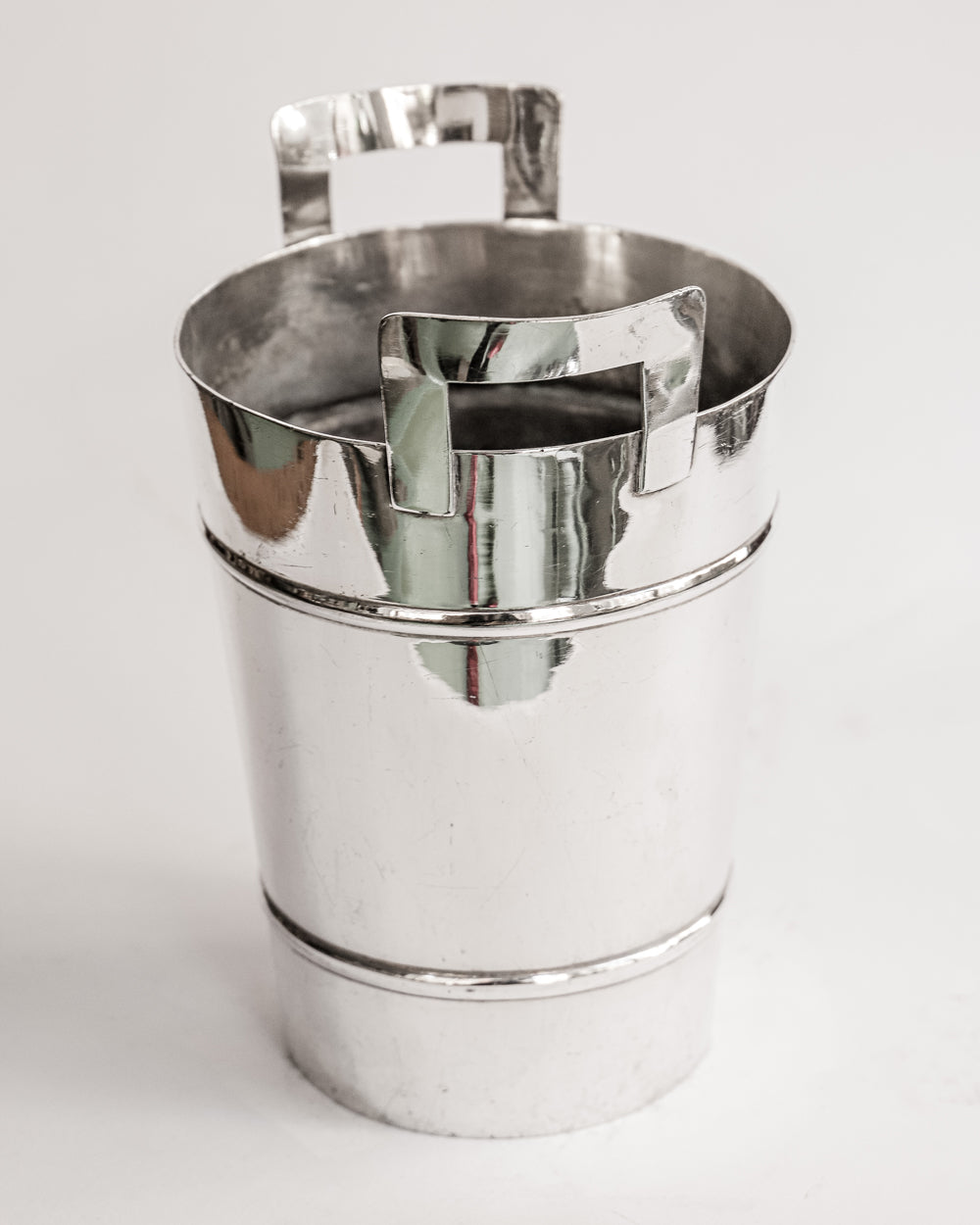 Mid Century Modern Silver Plated Champagne Cooler and Ice Bucket