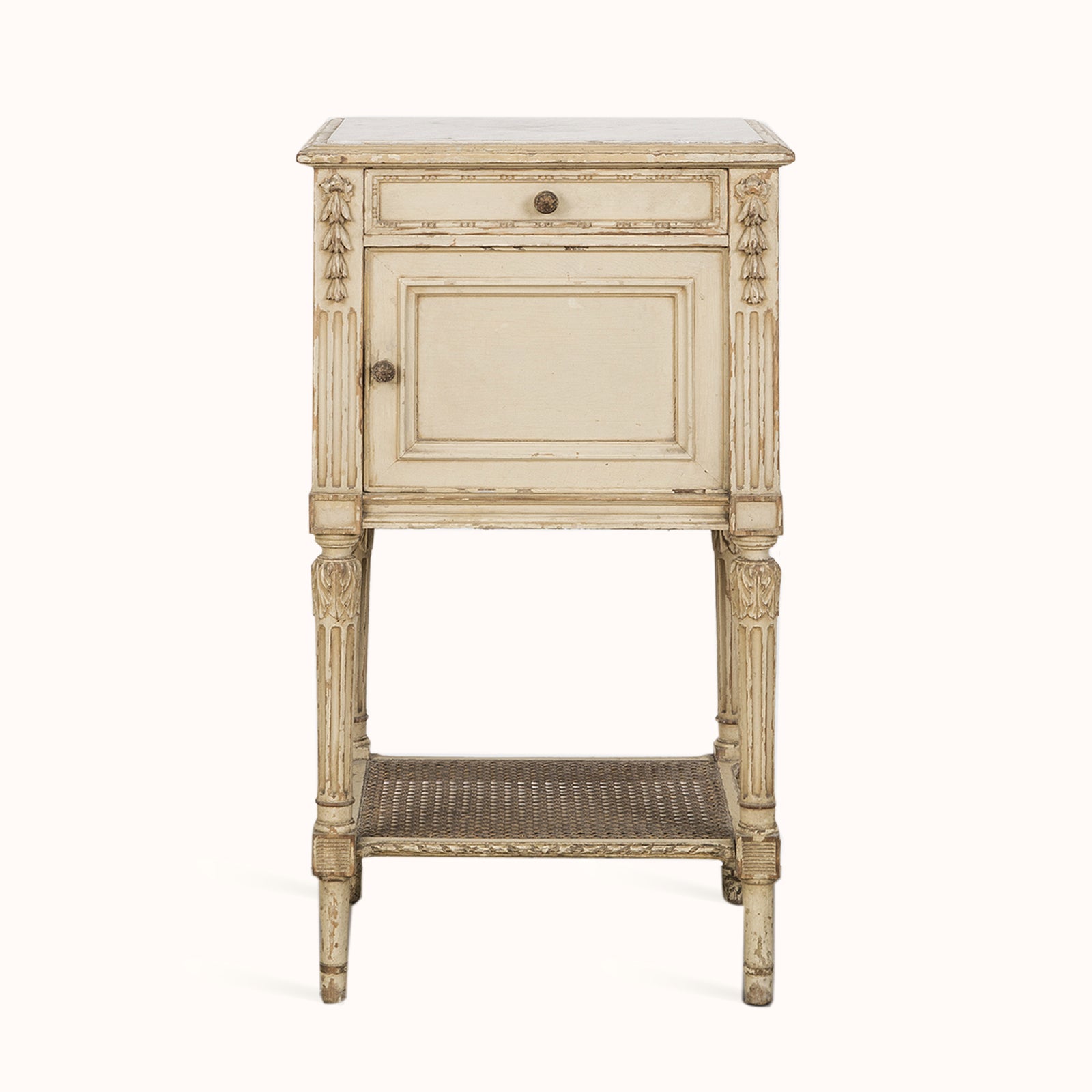 19th Century French Marble Top Nightstand