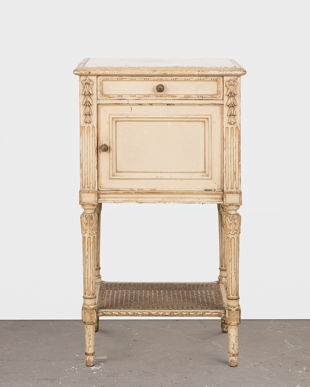 19th Century French Marble Top Nightstand