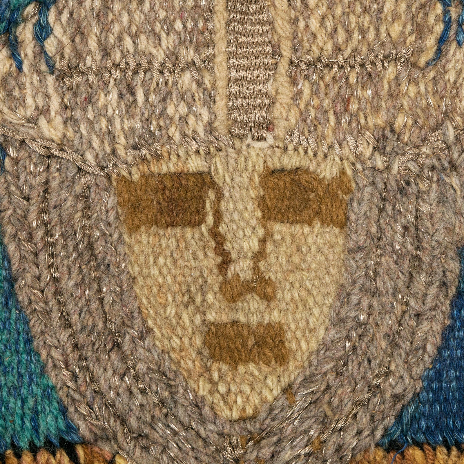 Large Mid-Century Norman Knight Wool Art Wall Hanging