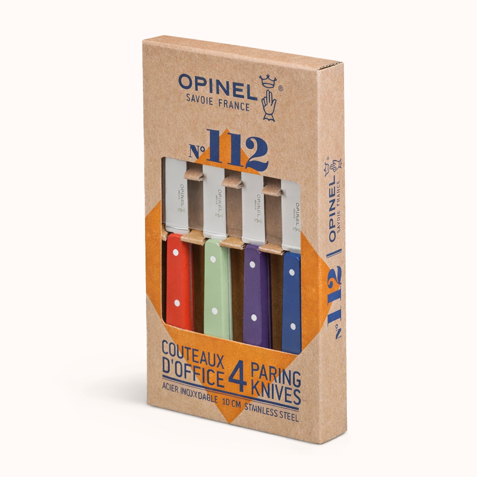 Classic Opinel No.112 Stainless Steel Paring Knives Set