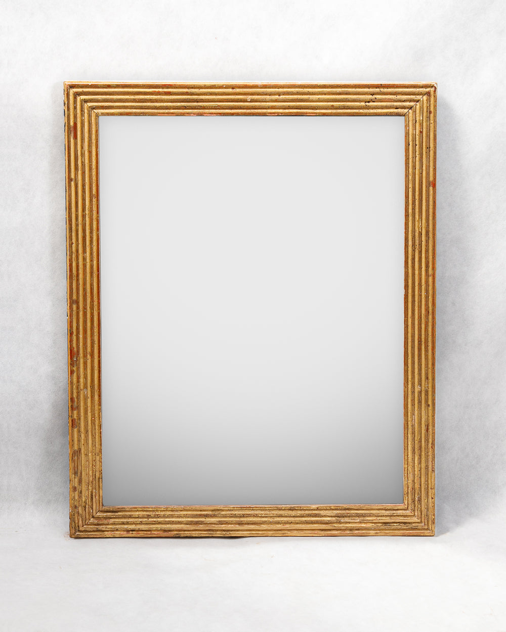 Small Rectangular Mirror with Striped Frame