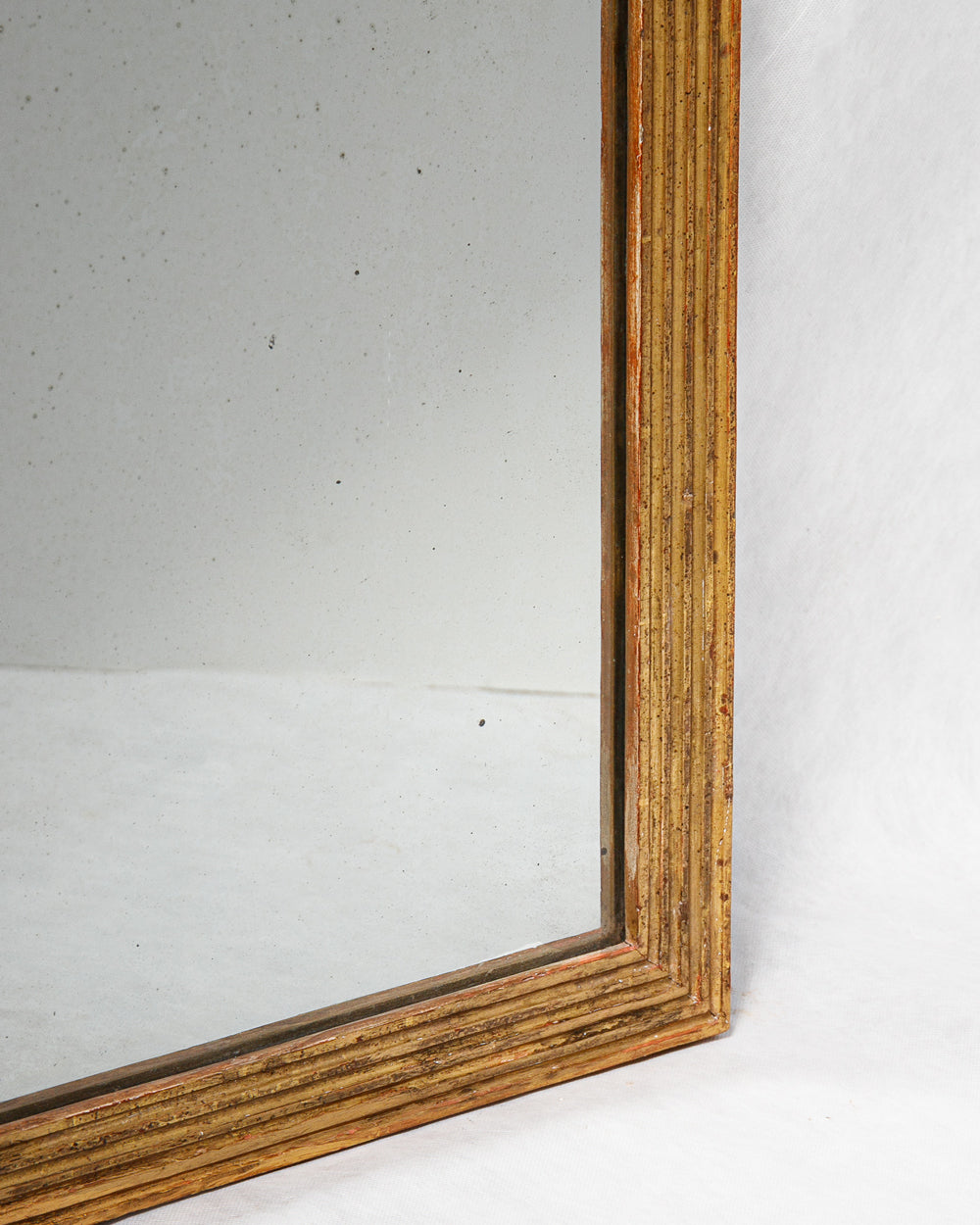 Small Rectangular Mirror with Striped Frame