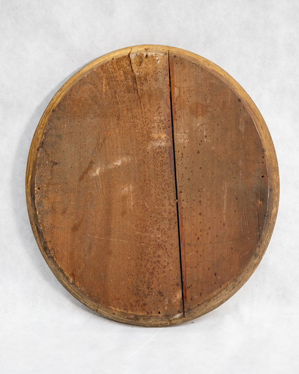 19th C Petite Oval Gilt Mirror