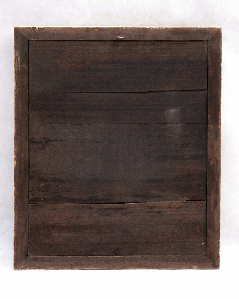 Small Louis XVI Giltwood Mirror with Floral Corners