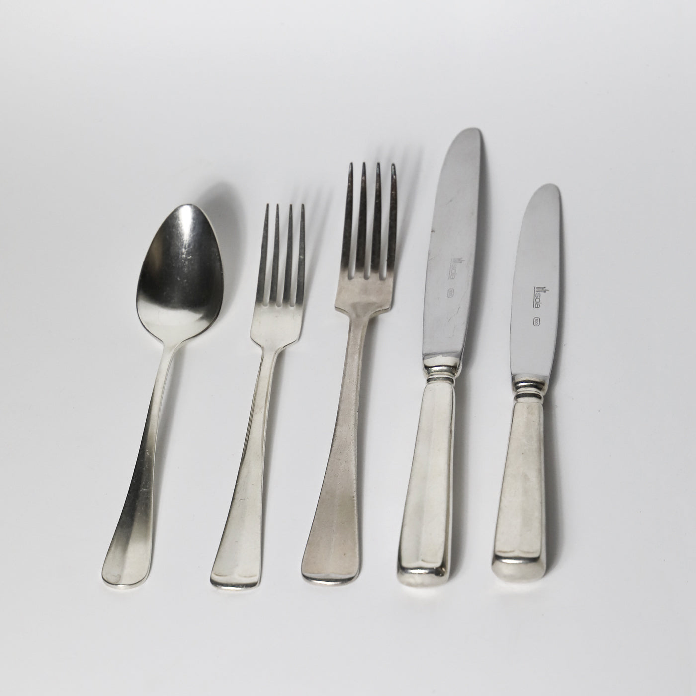 Vintage Silver Plated Flatware Cutlery Set by Sola