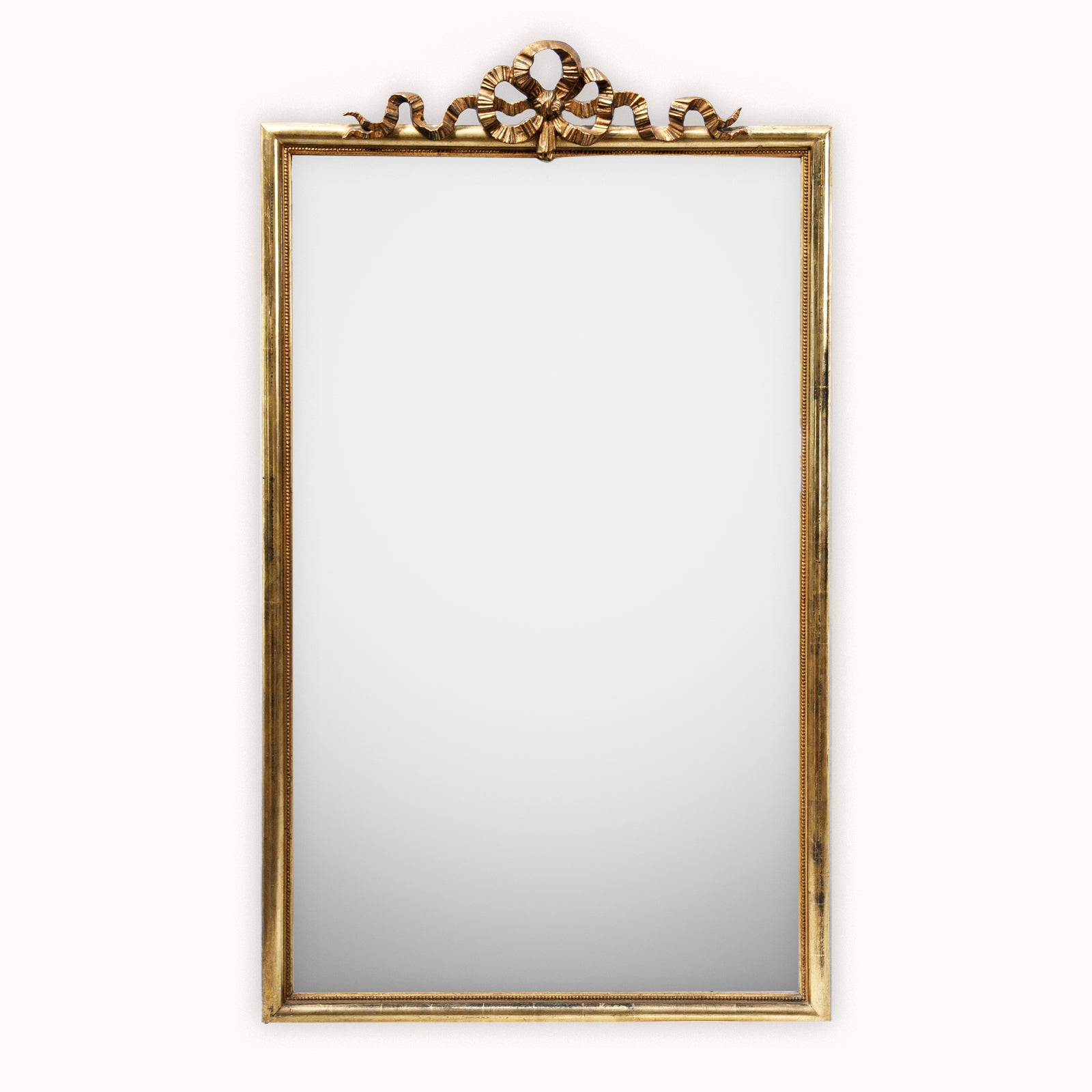 Turn of the Century Rectangular Mirror with Bow Crest