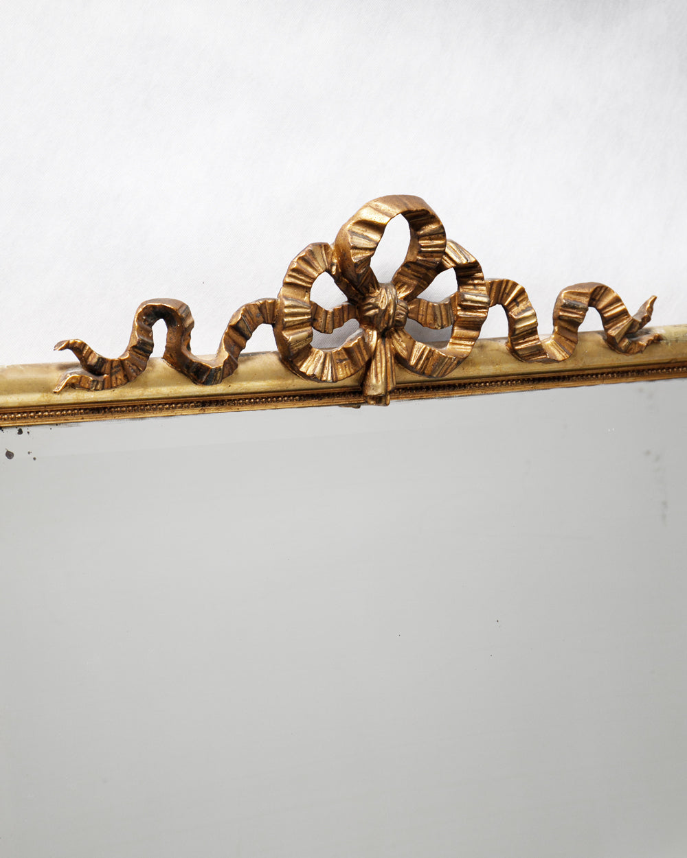 Turn of the Century Rectangular Mirror with Bow Crest
