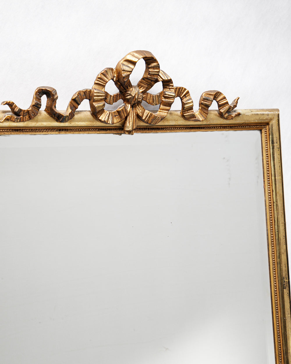 Turn of the Century Rectangular Mirror with Bow Crest