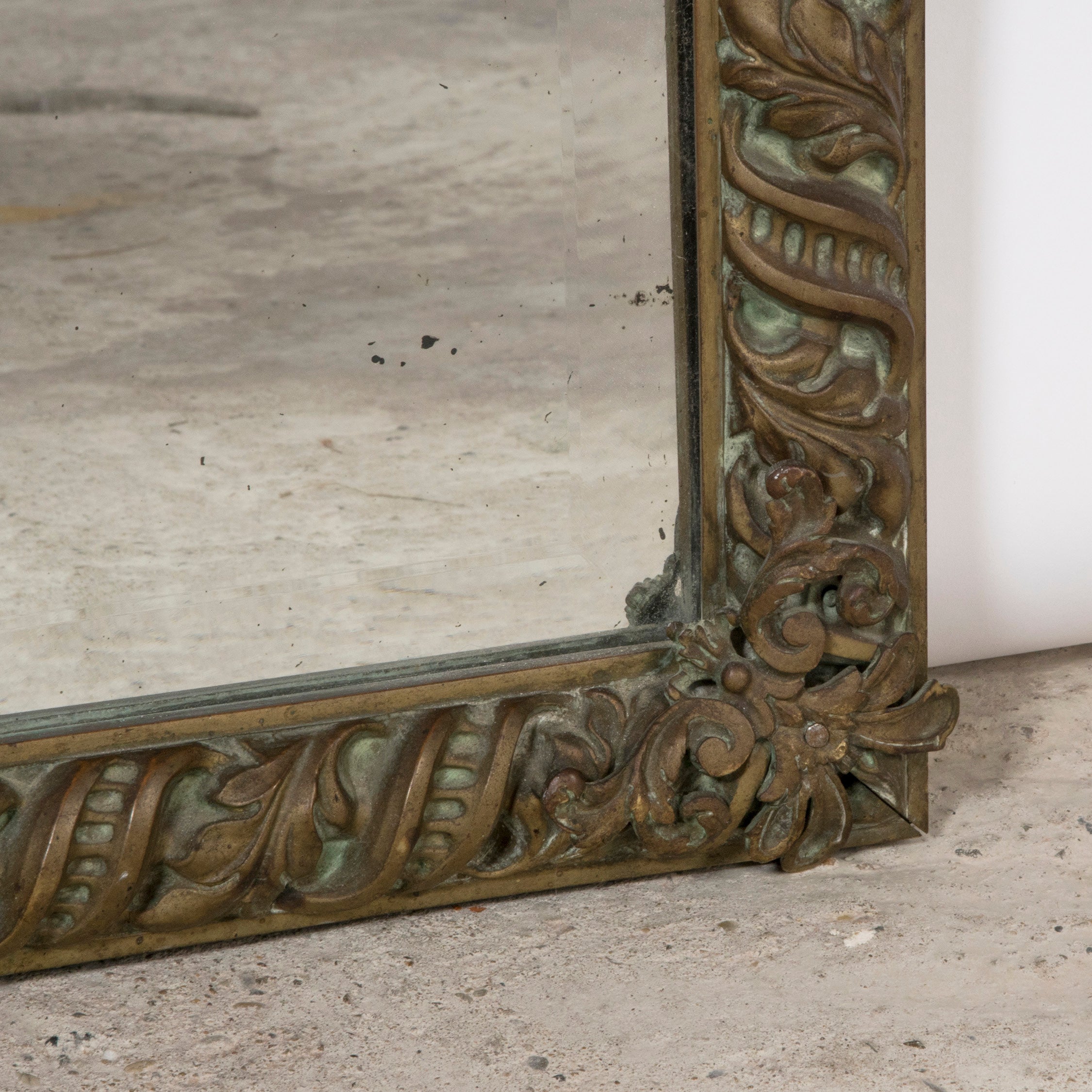 Copper Arts & Crafts Style Rectangular Mirror