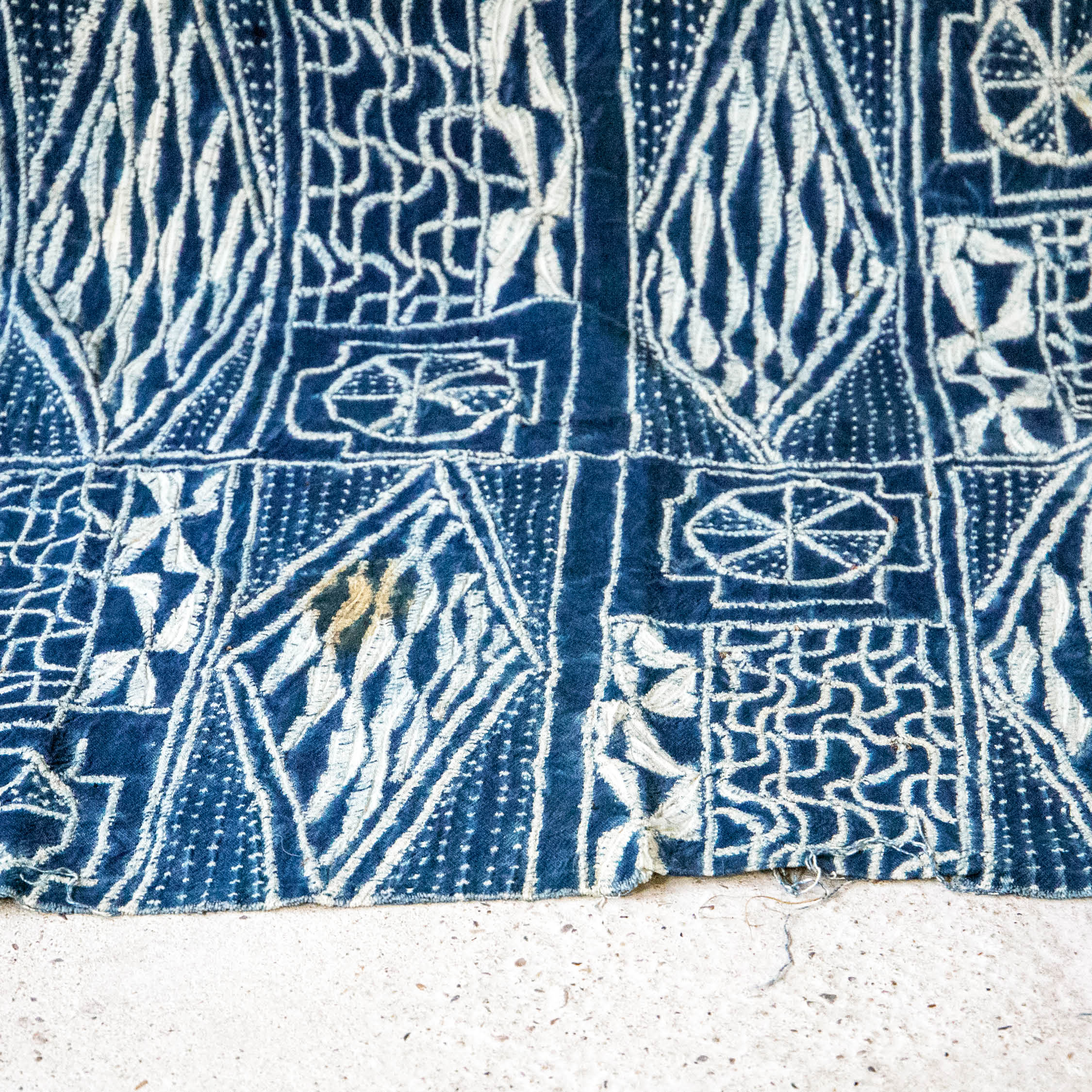 Large 'Ndop' Indigo Textile