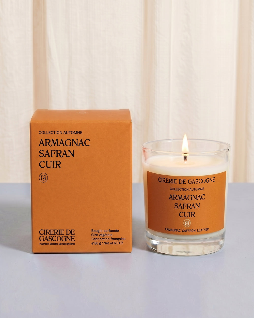 Cirerie de Gascogne Scented Candle | Armagnac, Saffron & Leather