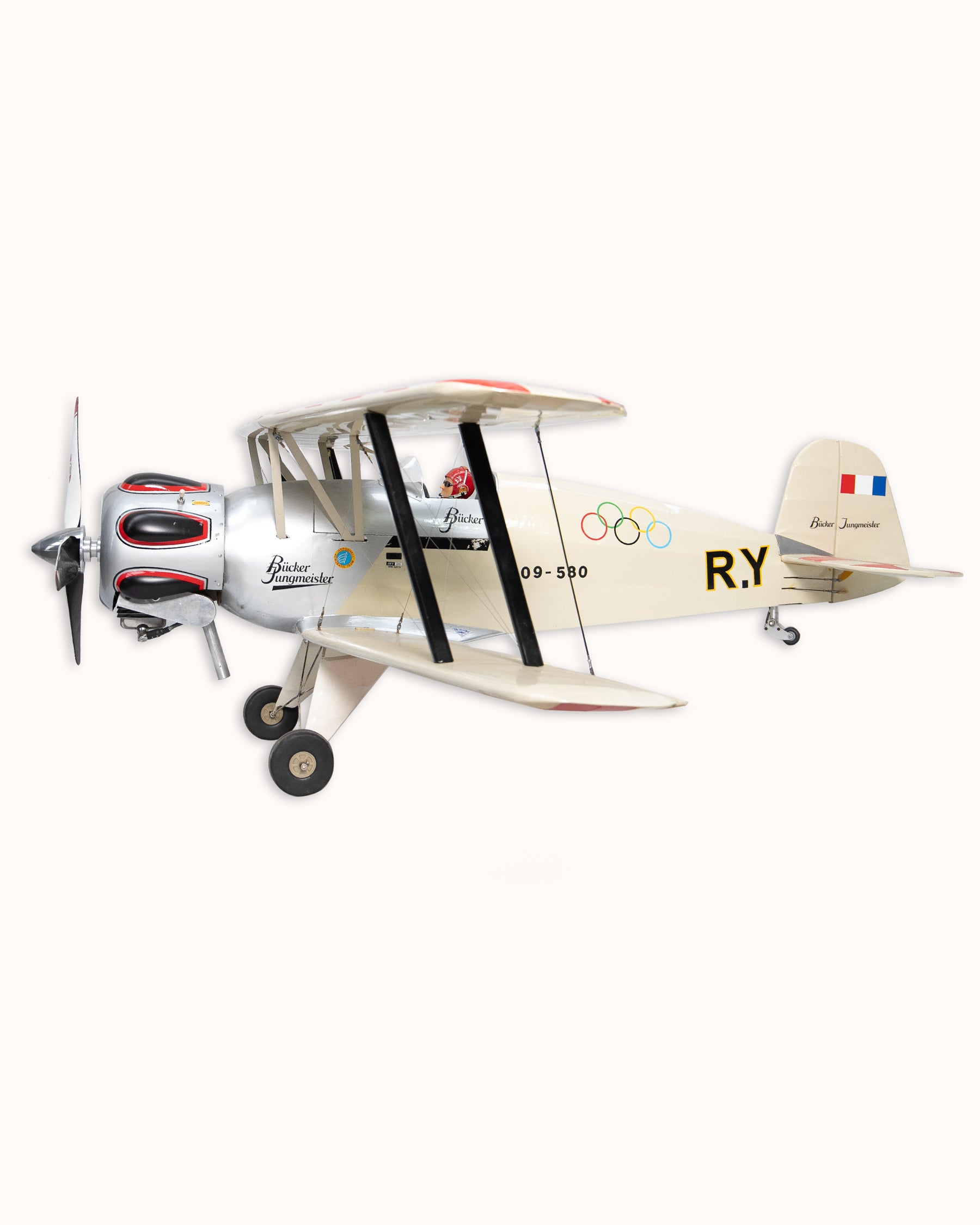 Large Vintage The Jungmeister Aerobatic Airplane Model