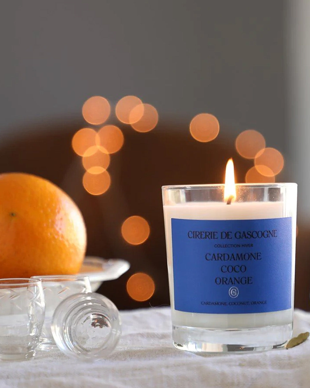 Scented Candle Cardemom, Coconut & Orange