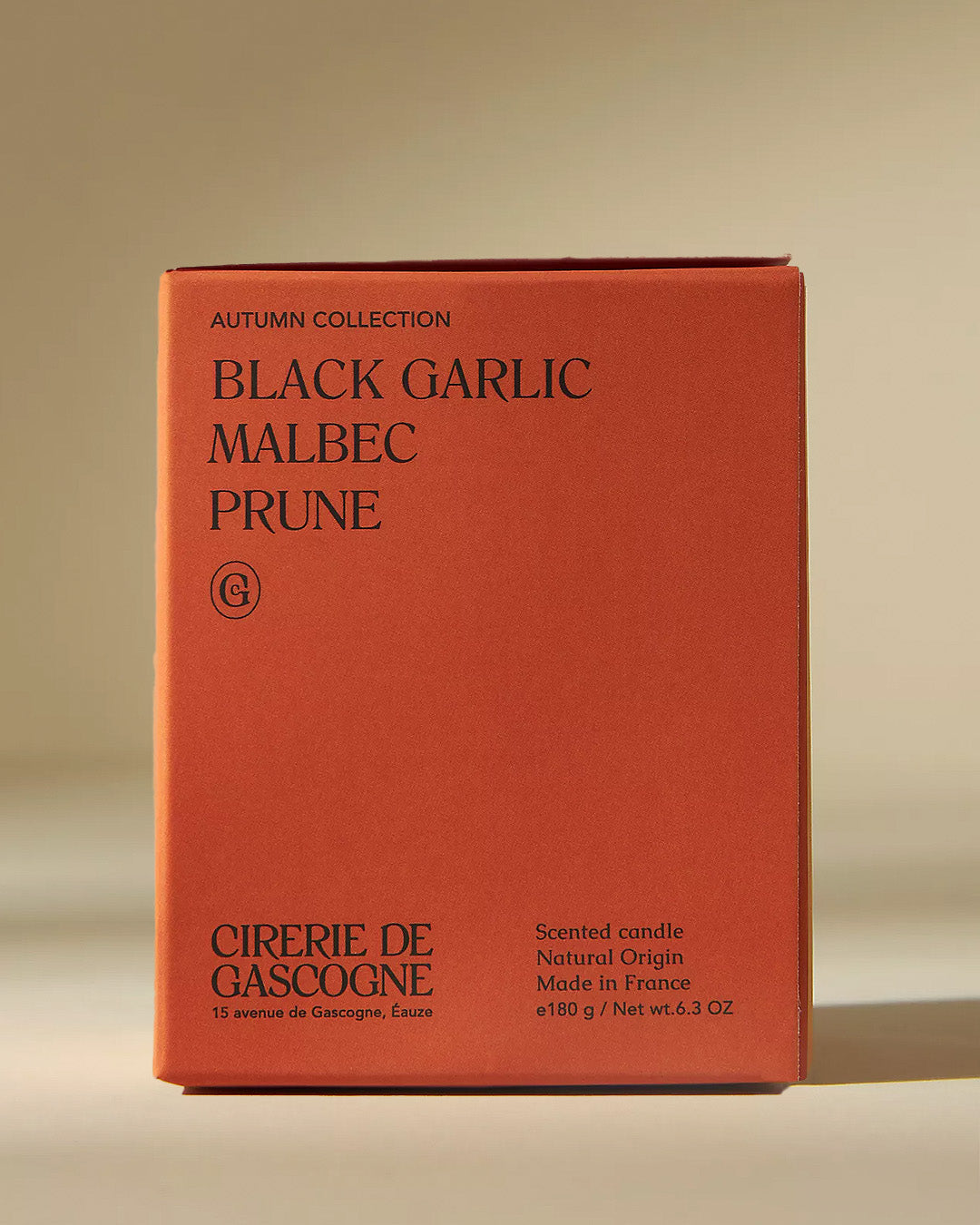 Scented Candle Black Garlic, Malbec & Prune