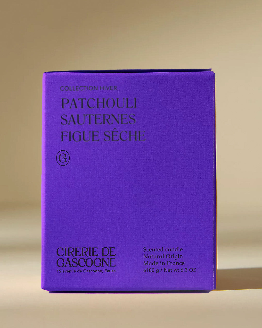 Scented Candle Patchouli, Sauternes & Dry Fig