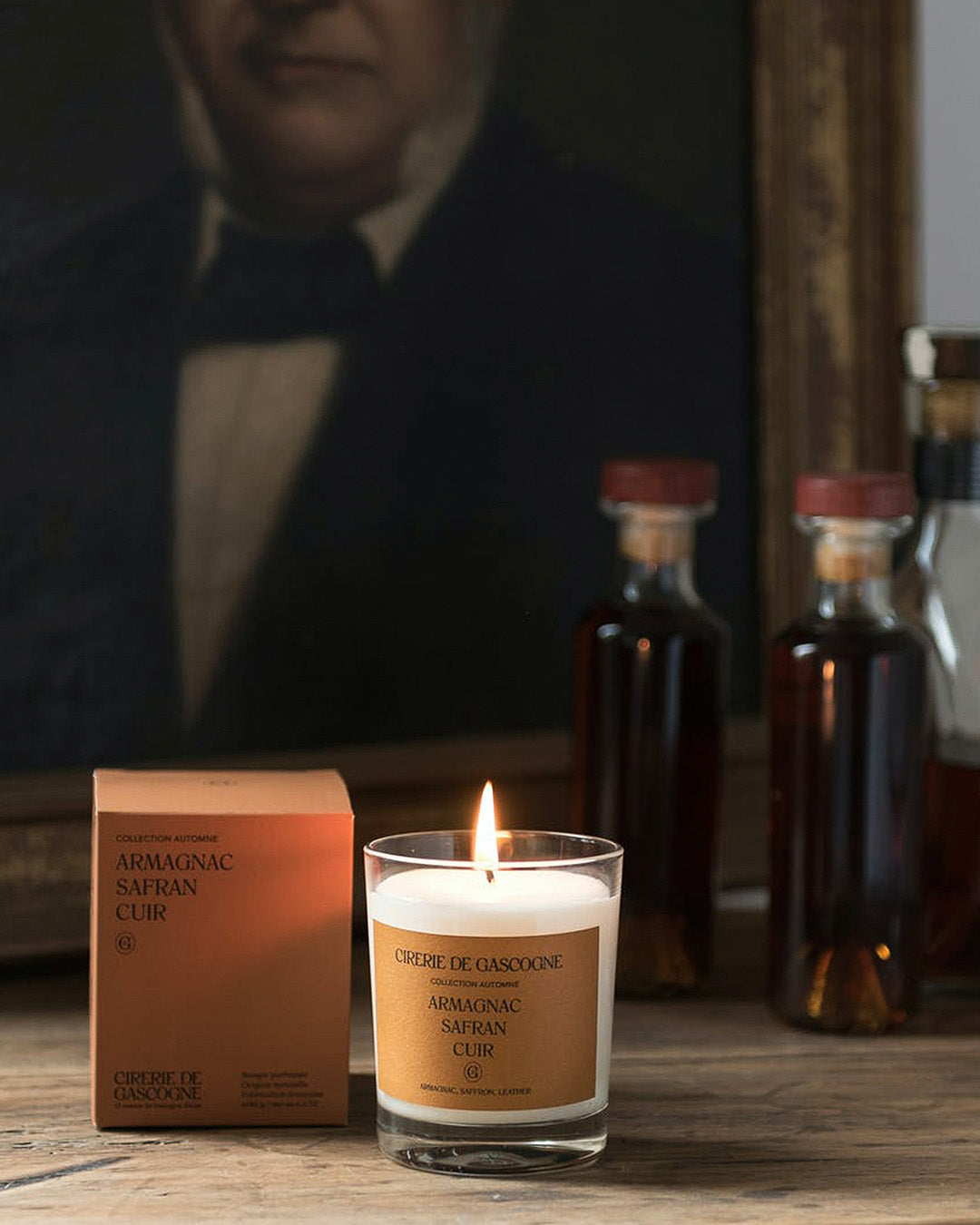 Scented Candle Armagnac, Saffron & Leather