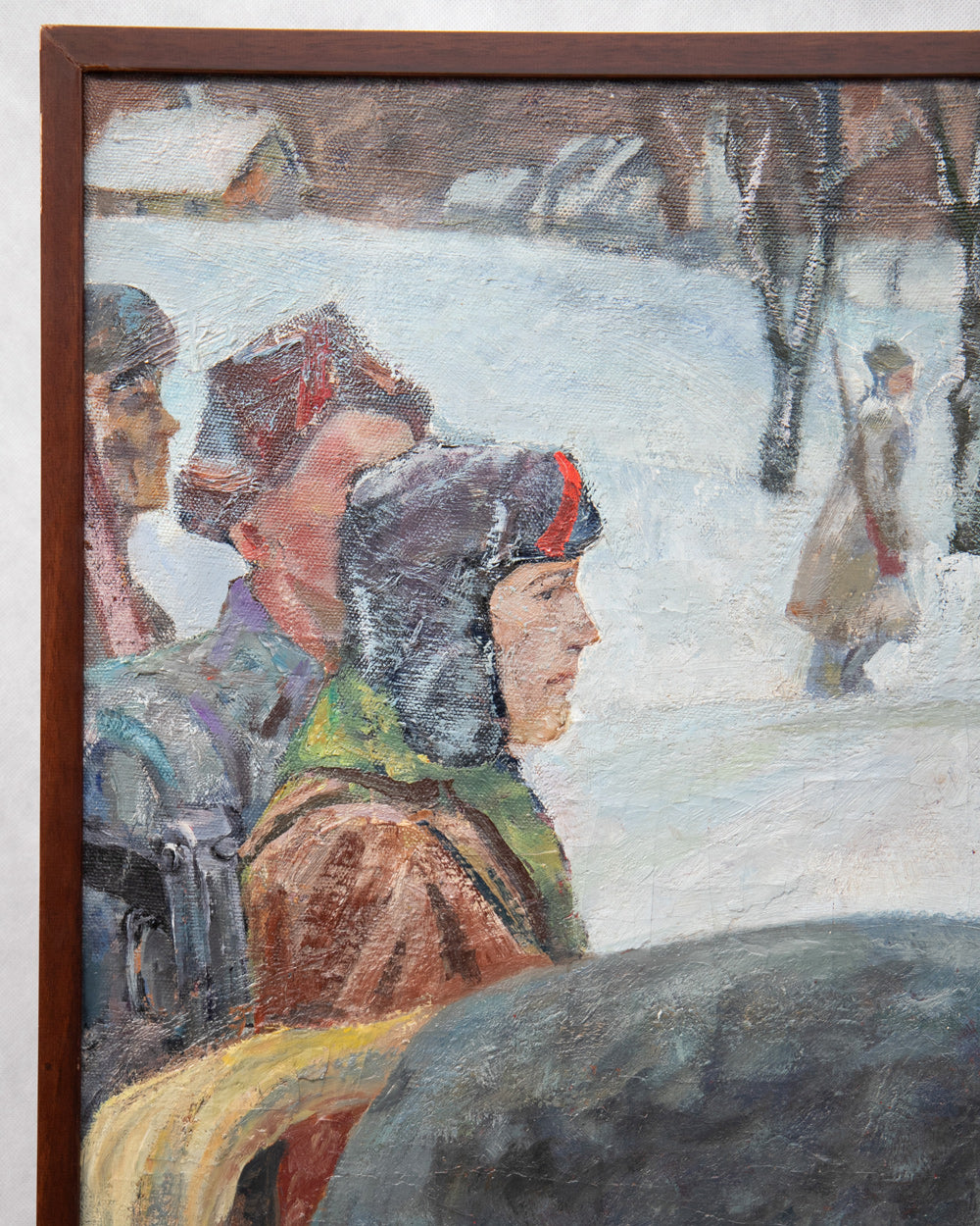 Departure of the Soldiers or The Kiss, Oil Painting, 1979